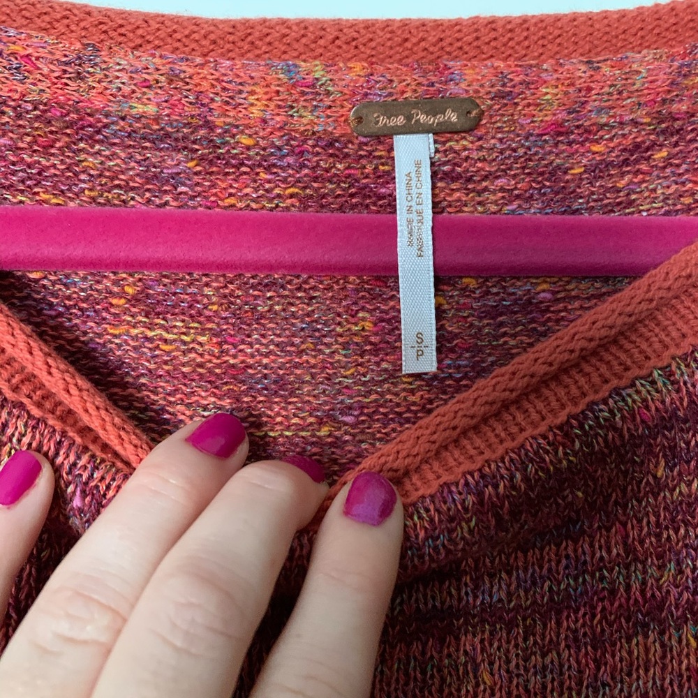 Free People Sweater Red knit - Picture 2 of 3